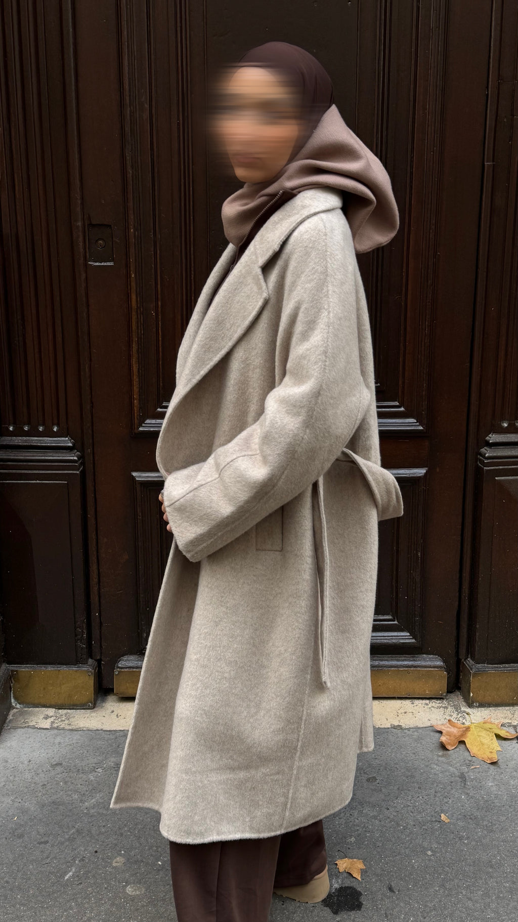 Manteau Long Ceinture