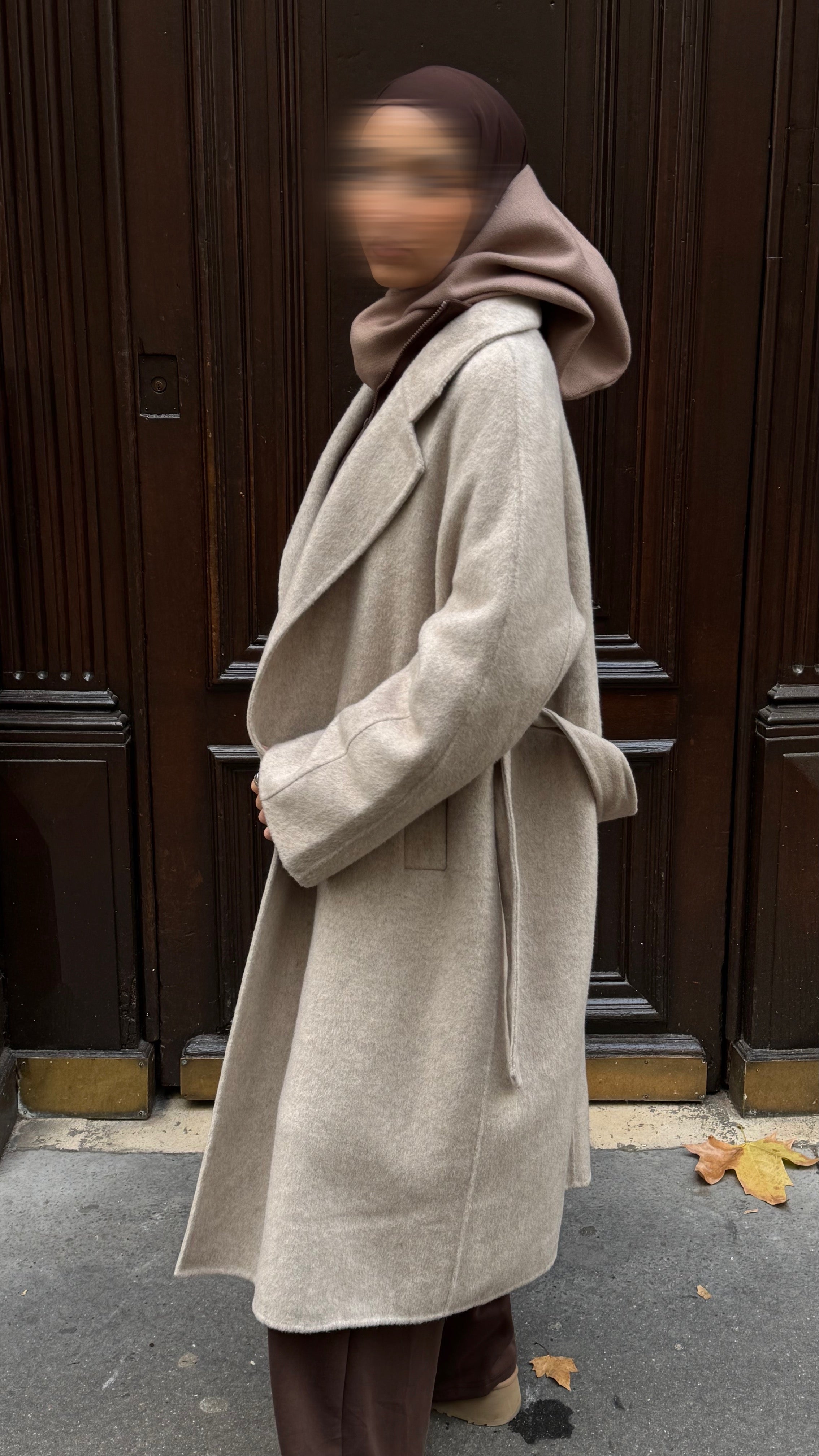 Manteau Long Ceinture